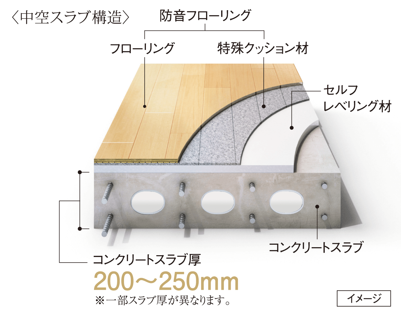〈中空スラブ構造〉 イメージ